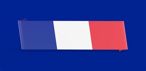 Premium Photo | France flag banner