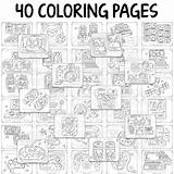 Cover Technology Coloring Pages Covers Binder Computer School Science  sketch template
