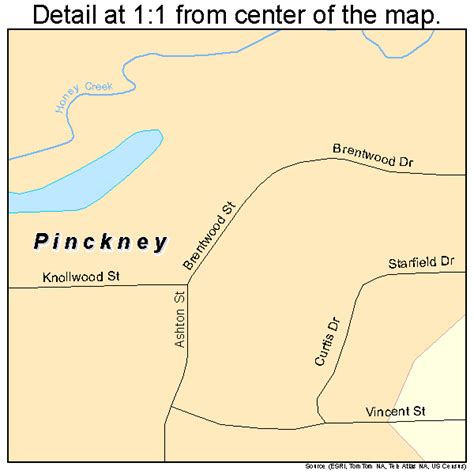 Pinckney Michigan Street Map 2664140