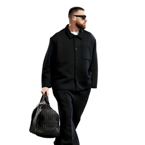 Travis Kelce Black Suit | USA Jacket