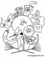 Printable Regular Show Mordecai And Rigby Coloring Pagesfree Kids Images sketch template