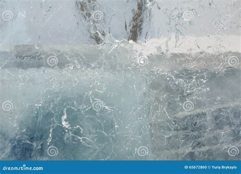 Parete Trasparente Glaciale Di Ghiaccio Con I Modelli Fotografia Stock - Immagine di freddo ...