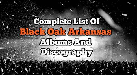 Complete List Of Black Oak Arkansas Albums And Discography - ClassicRockHistory.com