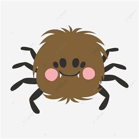 Cute Spider Vector Art PNG, Cute Spider Cartoon Illustration, Spider ...