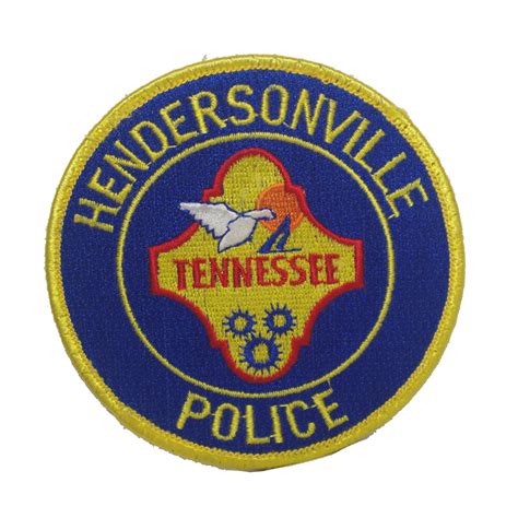 Hendersonville Tennessee Police embroidered patch | Sew on