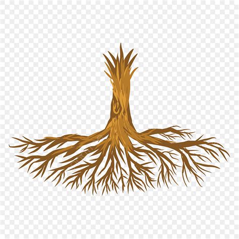 Tree Roots Logo Vector Art PNG, Vector Tree Roots On White Background ...