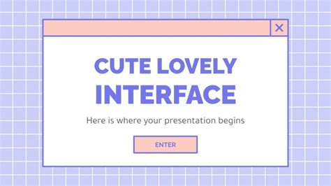 Cute Lovely Interface Google Slides & PowerPoint template