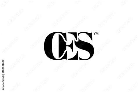 CES Logo Branding Letter. Vector graphic design. Useful as app icon, alphabet combination, clip ...