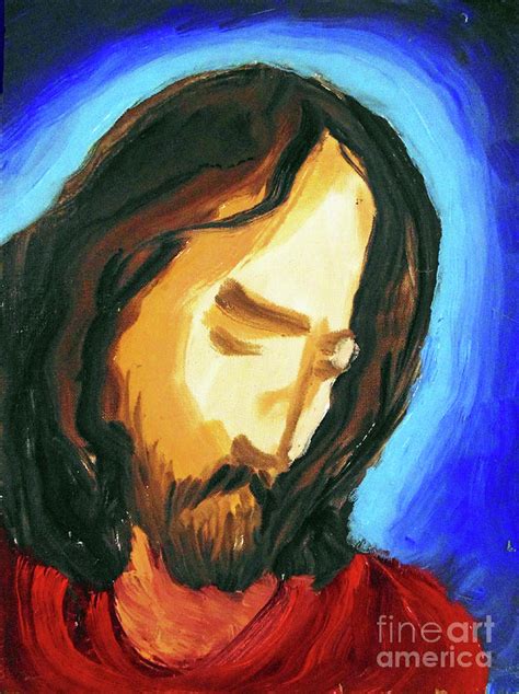 Jesus Praying Painting by Arthur Robins | Fine Art America