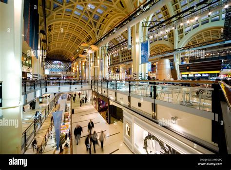 Shopping center Mercado Abasto Mall Buenos Aires. Interior. The food ...