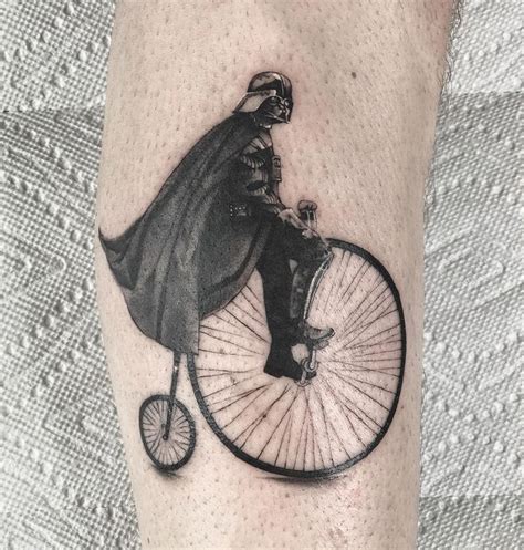 Darth Vader Riding A Penny Farthing