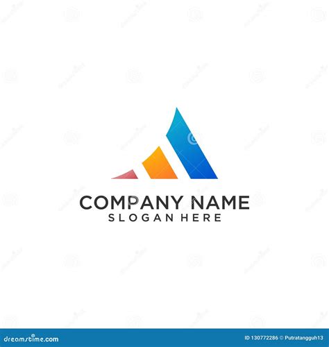 Letter a Capital Logo Design Stock Vector - Illustration of development ...