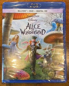 Disney Alice in Wonderland (BLU-RAY + DVD, 2010) No Digital *NEW ...