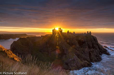 Dunnottar Castle at Sunrise - null | Castles in scotland, Sunrise, Castle