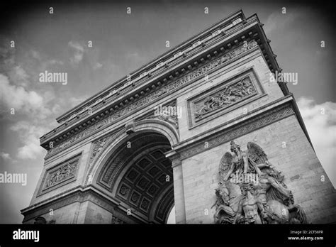 Arc de Triomphe in Paris France Stock Photo - Alamy