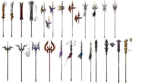 Ornate Halberds | Concept art, Weapon concept art, Fantasy art couples