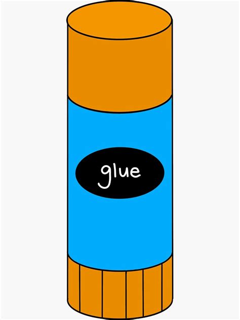 "Glue Stick Clip Art " Sticker for Sale by Poohdlesdoodles | Redbubble