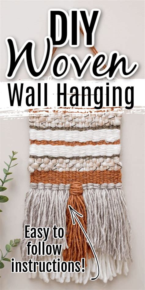 DIY Woven Wall Hanging | Diy weaving wall hanging, Woven wall hanging ...