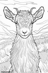 National Pygmy Goat Association Sketch Coloring Page sketch template