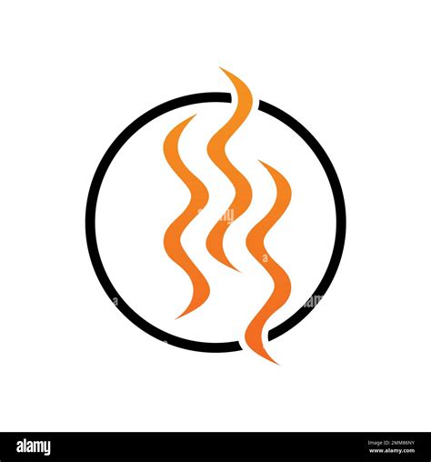 A vector illustration of Heat Wave Symbol Logo Icon in white background ...