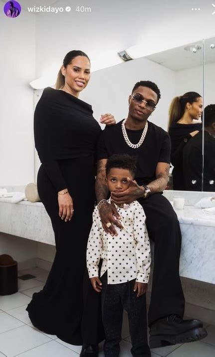 Wizkid shares rare but stunning family photo with Jada Pollock and son ...