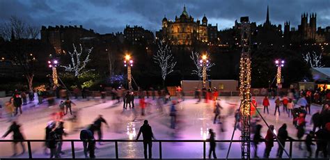 Edinburgh Ice Rink in East Princes Street Gardens - Christmas Eve, 2011