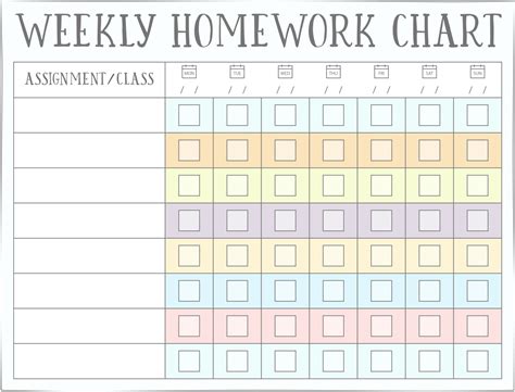 Homework (Reward) Charts - Free Printables | Live Craft Eat