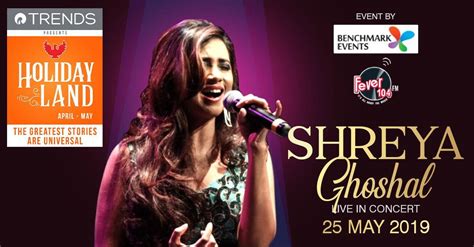 Shreya Ghoshal Live Concert | Events in Bangalore / Bengaluru ...