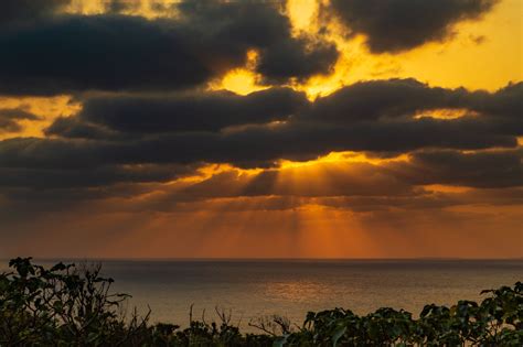 Okinawa Sunset East China, Okinawa, Coral Reef, World War Ii, Fiat, Tropical, Island, Japan, Sunset