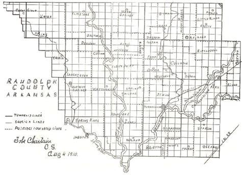 1910 Map of Randolph County