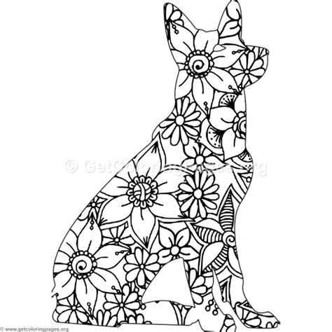 Download for Free Zentangle Dog Coloring Pages #coloring #coloringbook #coloringpages #zentangle ...