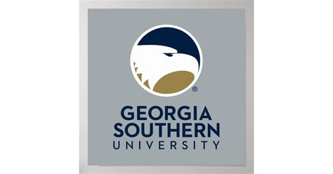 Georgia Southern University Logo & Text Poster | Zazzle