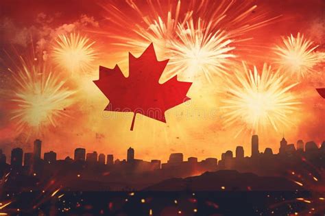 Ai Generated, Canada Day, 4th of July, Canada Flag Day, Independence Day Stock Illustration ...