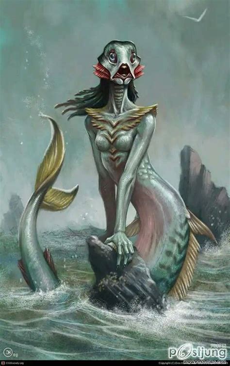 Pin by Polrop on character design "ออกแบบตัวละคร" | Evil mermaids ...