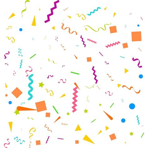 Free Vector | Party confetti wallpaper background