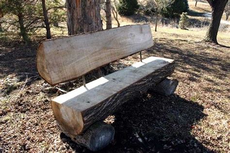 natural-recycled-hardwood-log-benches-custom.jpg (JPEG Image, 640 × 426 pixels) | Log bench, Log ...