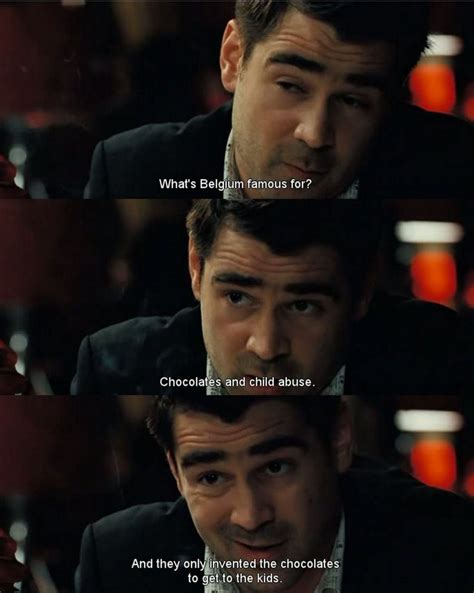 Ray on a dinner date with a Belgian girl, In Bruges | Movie quotes, Fluent movie quotes, Music book