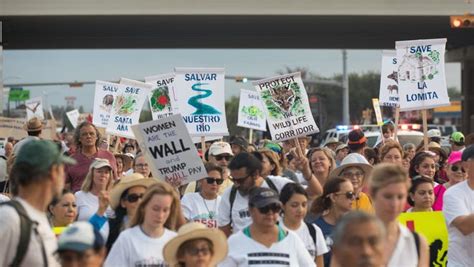 Marchers protest plans for border wall in South Texas