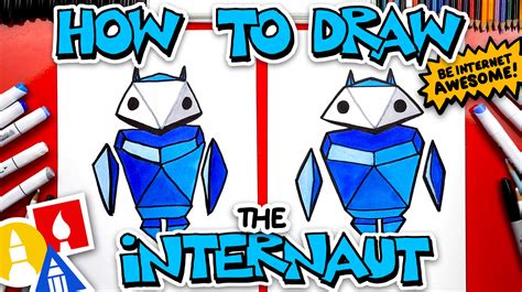 How To Draw The Internaut From Google's Interland Game - Art For Kids Hub