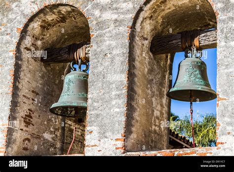 Bells of Mission San Juan Capistrano, California USA Stock Photo - Alamy