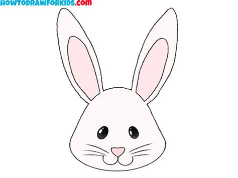 How to Draw a Bunny Face Step by Step - Drawing Tutorial