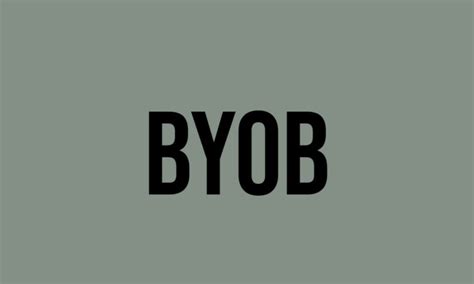 What Does Byob Mean? - Meaning, Uses and More - FluentSlang