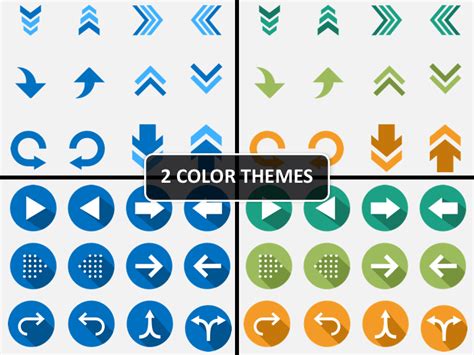 Arrow Icons for PowerPoint and Google Slides - PPT Slides