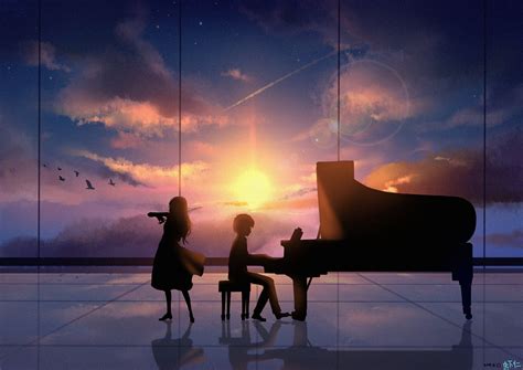 #Anime Your Lie in April Kaori Miyazono Kousei Arima #1080P #wallpaper #hdwallpaper #desktop ...