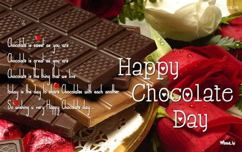 Happy Chocolate Day Greetings With Sweet Chocolates#1