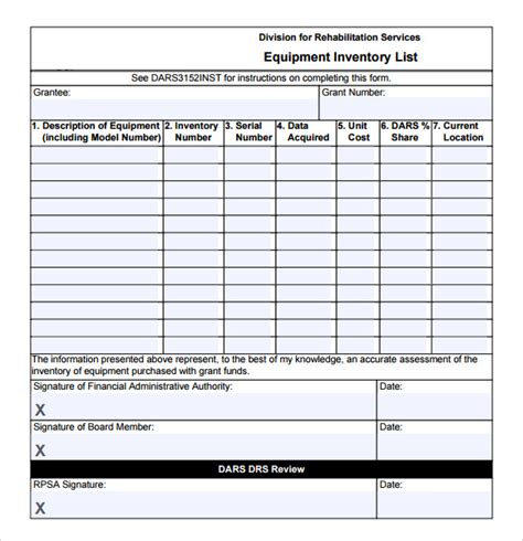 FREE 19+ Sample Inventory Checklist Templates in Google Docs | MS Word | Pages | PDF