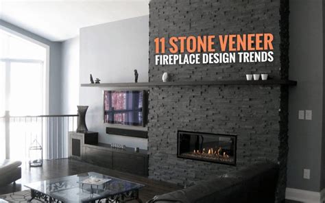 11 Stone Veneer Fireplace Surround Design Trends & Where To Buy