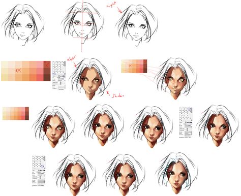 face coloring tutorial by ryky on DeviantArt