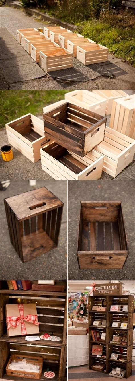 20+ DIY Wooden Crates Furniture Design Ideas