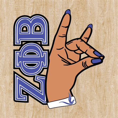 ZETA PHI BETA Hand Sign Svg Zeta phi beta Svg Hand Sign Svg | Etsy